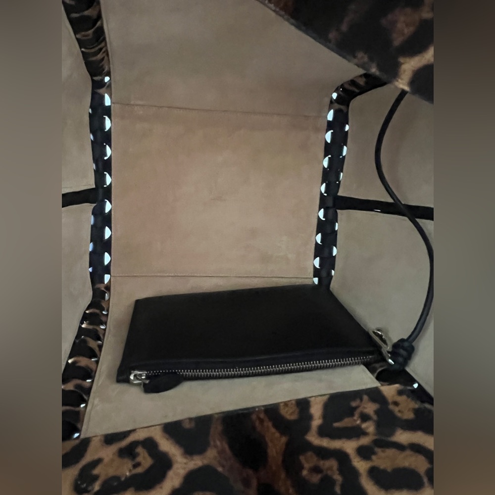 ❌SOLD❌ New $5,250 ALAIA Le Hinge Leopard-Print Calf Hair Tote Bag Handbag - Picture 13 of 16